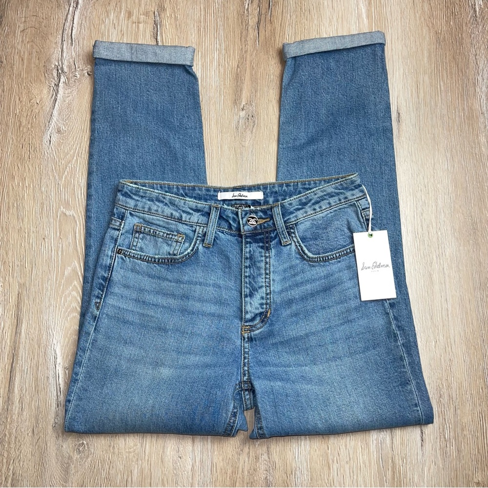 Sam Edelman Women’s The Mary Jane Boyfriend Mid Rise Relax Straight Jeans SZ 24